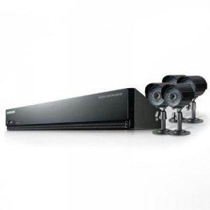 Samsung SDE-3004N 4-channel Dvr Security System With Night Vision Came