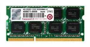 Transcend TS512MSK64W3N 4gb Ddr3l 1333 So-dimm Cl9 2rx8