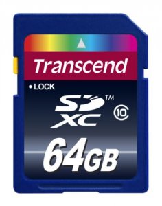 Transcend TS64GSDXC10 64gb Sdxc Card Class10