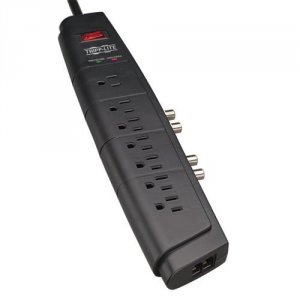 Tripp RA14944 7-outlet Home Theater Surge Protector (telephone  Dual C