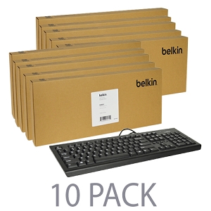 Belkin B2B061 (10-pack)   108-key Wired Usb Standard Keyboard (black)