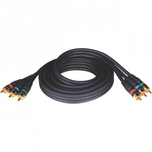 Tripp A008-006 , Cable, Composite Video Gold, 3 X Rca Mm, 6ft, Black, 