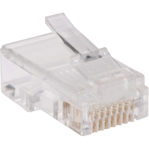 Tripp N030-100-FL Rj45 Plugs For Flat Solid  Stranded Conductor - 100 