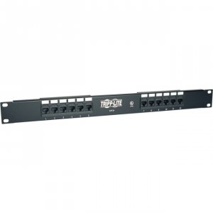 Tripp N052-012 , Patch Panel, 12-port 1u Rackmount, Cat5e, 110, 568b, 