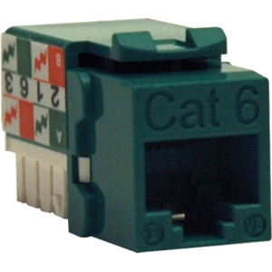 Tripp N238-001-GN , Cat6cat5e 110 Style Punch Down Keystone Jack, Gree