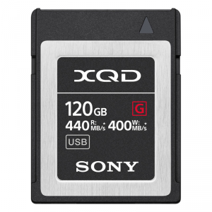 Sony QD-G120F Memory Card, Xqd G Series, Qd-g120f 120gb, 440mbs Read, 