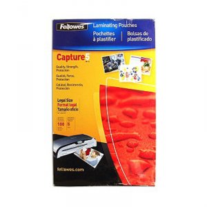 Fellowes 52045 Hot Laminating Pouches, Legal, 5mil, 100pk