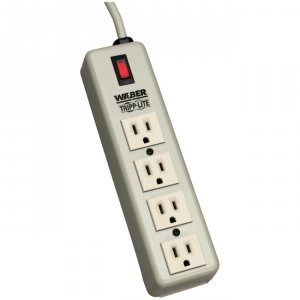 Tripp 4SPDX , Waber Power Strip, 4 Outlet, 6ft Cord, 5-15r, 120v, 15a,