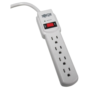 Tripp TLP404 , Surge Protector Strip, 4 Outlet, 4ft Cord, 450 Joules, 