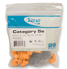 Cablesys-ICC-CAT5JKPK-OR