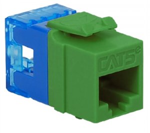 Cablesys ICC-IC1078F5GN Icc Icc-ic1078f5gn Module, Cat 5e, Hd, Green