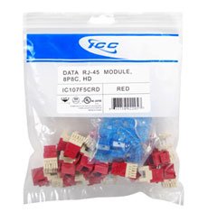 Cablesys ICC-IC107F5CRD Icc Icc-ic107f5crd Module, Cat 5e, Hd, 25 Pk, 