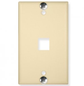 Cablesys ICC-IC107FFWIV Icc Icc-ic107ffwiv Wall Plate, Phone, Flush, 1