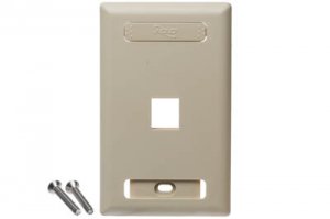 Cablesys ICC-IC107S01IV Icc Icc-ic107s01iv Faceplate, Id, 1-gang, 1-po