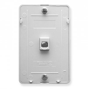 Cablesys ICC-IC630DB6WH Icc Icc-ic630db6wh Wall Plate Idc 6p6c - White