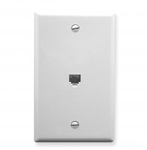 Cablesys ICC-IC630E60WH Icc Icc-ic630e60wh Wall Plate, Voice 6p6c, Whi