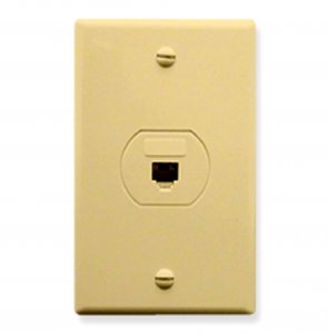 Cablesys ICC-IC630S60IV Wall Plate- Designer- Voice 6p6c- Ivory