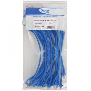 Cablesys ICPCSC03BL Patch Cord  Cat 5e  Molded  3 Ft  25 Bk  Blue