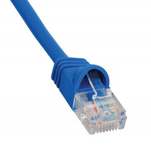 Cablesys ICC-ICPCSJ01BL Patch Cord- Cat 5e- Molded Boot- 1' Bl