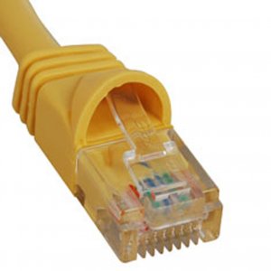 Cablesys ICC-ICPCSJ01YL Patch Cord- Cat 5e- Molded Boot- 1' Yl