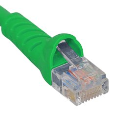 Cablesys ICPCSK01GN Patch Cord  Cat 6  Molded Boot  1 Ft  Green