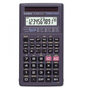 Casio FX-260SOLAR II , Fx260slr, Solarscientific Calculator, Black