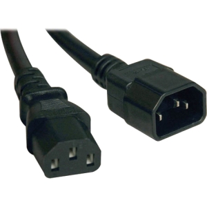 Tripp P004-002 , Power Cord Adapter, 10a, 18awg, 100v- 250v, Iec-320-c