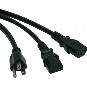 Tripp P006-006-2 , Power Cord Y Splitter Cable, 10a, 18awg, 125v, Nema