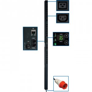 Tripp PDU3XVSR10G16 , Pdu, 3 Phase Switched, 11kw, 220230v 0urm, Iec-3