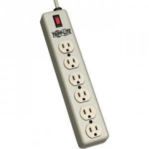 Tripp 6SPDX , Power Strip, 6 Outlets, Willuminated Master Switch, 6ft 