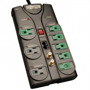 Tripp AV88SATG , Surge Protector, 8 Outlet, 8ft Cord, 2880 Joules, Eco