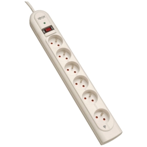 Tripp TLP61F , Surge Protector Strip, 6 Outlet, French Type E, 6ft Cor