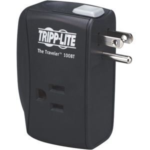 Tripp TRAVELER100BT , Surge Protector, 2 Outlet, Direct Plug In, 1050 