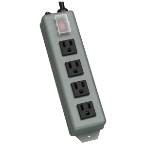 Tripp UL603CB-6 , Power Strip, 4 Outlet Industrial, 6ft Cord, 4 5-15r