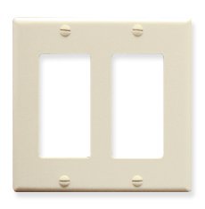 Cablesys ICC-IC107DFDAL Faceplate- Decorex- 2-gang- Almond