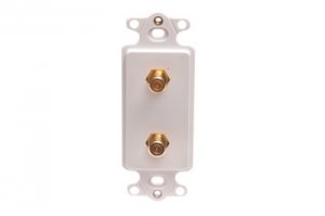 Cablesys ICC-IC630DDFWH Insert- Decorex- 2 F-type- White