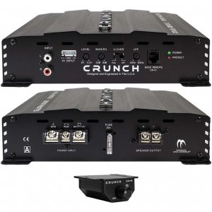 Crunch PXA12001 Mono Amp 1200 Watt 2 Ohm Stable With Bass Remote