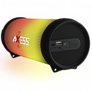 Axess SPBL1043-BLK Spbl1044 Vibrant Plus Black Hifi Bluetooth Speaker 