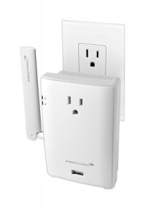 Dpi REC22P Amped High Power Plug In Wi Fi Range Extender Pass Thru Out