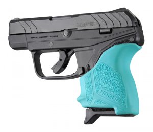 Hogue 18124 Hall Beavertail Grip Sleeve Ruger Lcp Ii Aqua