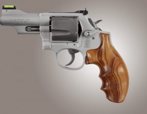 Hogue 19200 Sw K L Frame Round Butt Revolver Grip Finger Groove Goncal