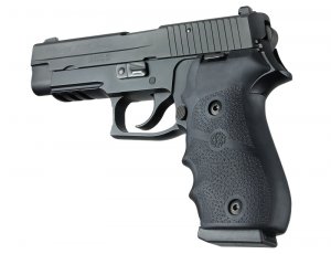 Hogue 20000 Sig Sauer P220 American Rubber W Finger Grooves Black