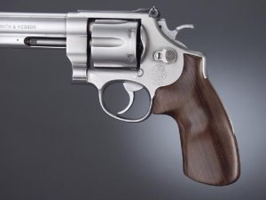 Hogue 25310 Sw N Frame Round Butt Revolver Pau Ferro Smooth Wood Grip