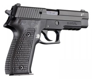 Hogue 26137BLKGRY Sig Sauer P226 Da Sa Piranha G10 Gmascus Blackgray