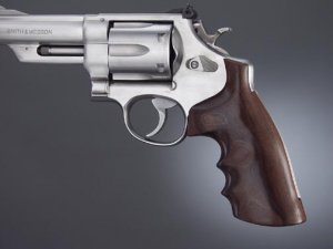 Hogue 29300 Sw N Frame Square Butt Revolver Pau Ferro Smooth Wood Grip