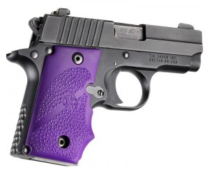 Hogue 38006 Sig Sauer P238 Rubber Gripfinger Grooves Purple