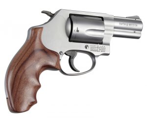 Hogue 60300 Pau Ferro Wood Grip For J Frame Round Butt Revolvers