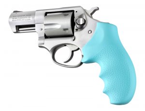 Hogue 81004 Ruger Sp101 Rubber Monogrip Aqua