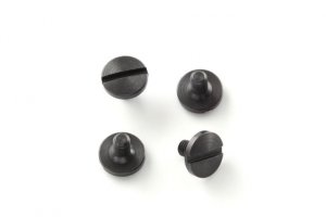 Hogue 92008 Beretta Grip Screws 4 Slotted Black