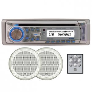 Dual AMCP400W Marine Combo Pack - Cd Receiver With 1 Pair 6.5